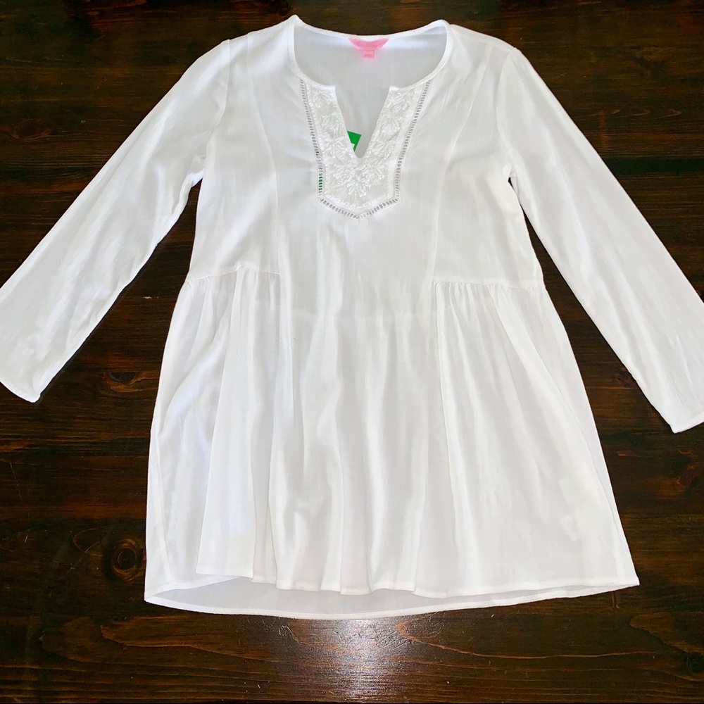 Lilly Pulitzer White Lyndsea Tunic NWT